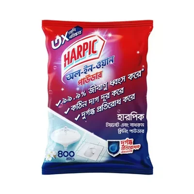 Harpic All-In-One Toilet & Bathroom Cleaning Powder (400 gm)