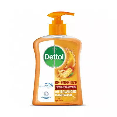 Dettol Handwash Re-Energize Liquid Pump (200 ml)