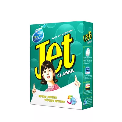 Jet Classic Detergent Powder Paper Pack (500 gm)