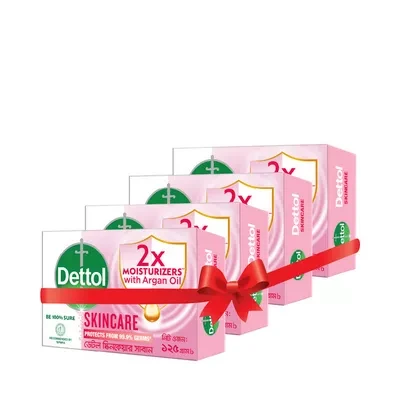 Dettol Bathing Soap Bar Skincare (125gm (Combo Pack) (4pcs)