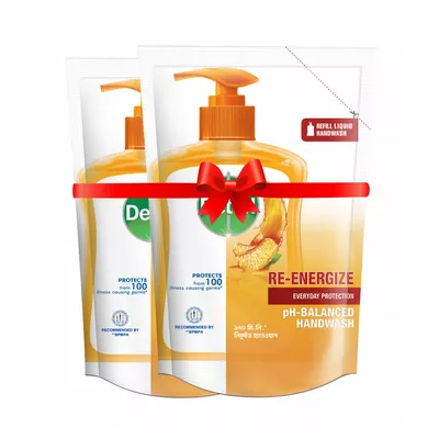 Dettol Handwash Re-Energize Refill 170 gm (Combo Pack) (2 pcs)