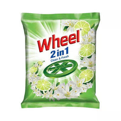 Wheel Washing Powder 2 in 1 Clean & Fresh (1 kg)