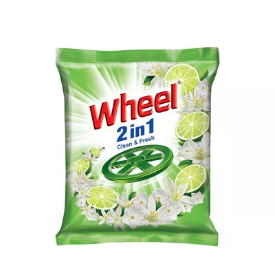 Wheel Washing Powder 2 in1 Clean & Fresh (500 gm)