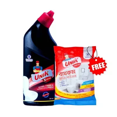 Unik Xtreme Toilet Cleaner (Free Cleaning Powder) (500 ml)