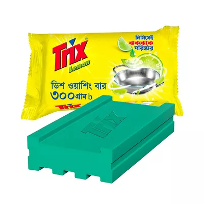 Trix Dish Washing Bar Lemon (300 gm)