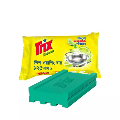 Trix Dish Washing Bar Lemon (125 gm)