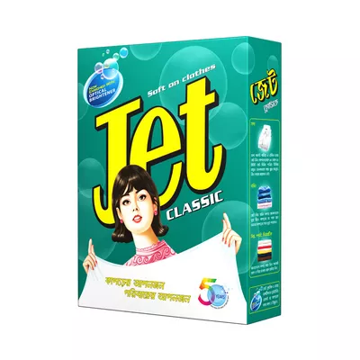 Jet Classic Detergent Powder Paper Pack (1 kg)