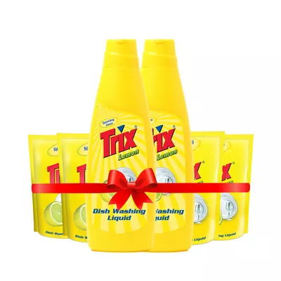 Trix Dishwashing Liquid Super Value Combo Pack (6 pcs)