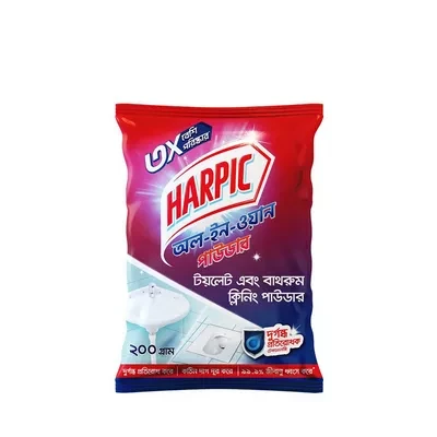 Harpic All-In-One Toilet & Bathroom Cleaning Powder (200 gm)